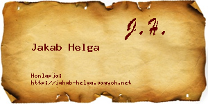 Jakab Helga névjegykártya