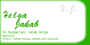 helga jakab business card